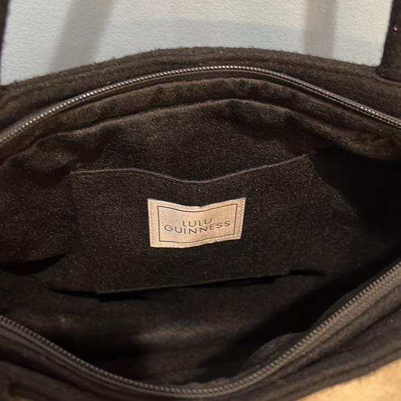 Vintage Lulu Guinness~ Felt Bag~ Think of Spring Tote Bag - Picture 4 of 4